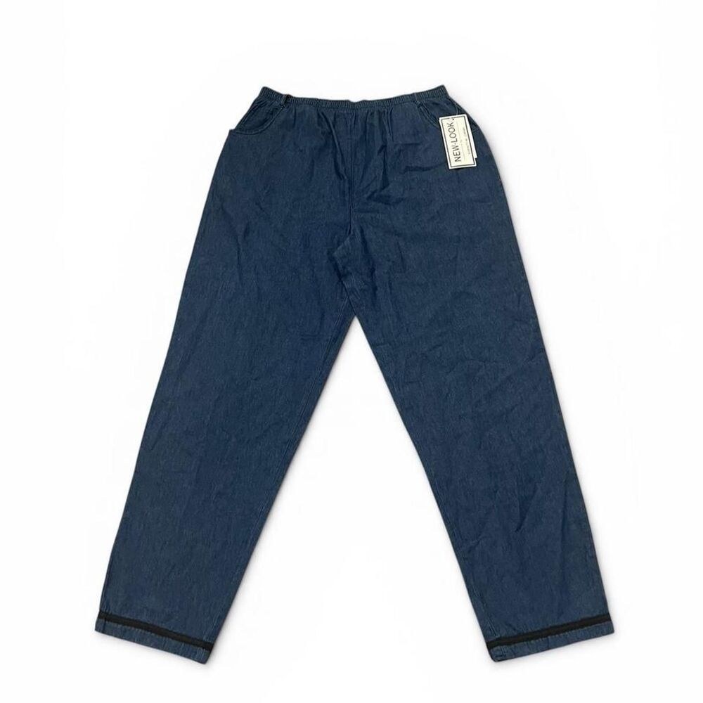 VINTAGE 90s New Look Light Denim Stripe Joggers L